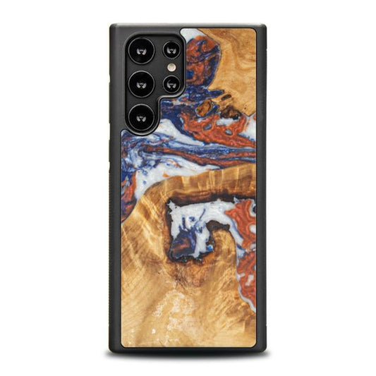 Samsung Galaxy S22 Ultra Handyhülle aus Harz und Holz - SYNERGY#B09