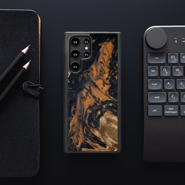 Samsung Galaxy S22 Ultra Etui na telefon z żywicy i drewna - Synergy#162