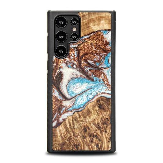 Samsung Galaxy S22 Ultra Etui na telefon z żywicy i drewna - Synergy#B11
