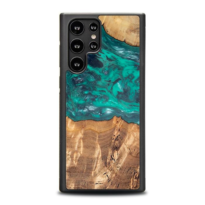 Samsung Galaxy S22 Ultra Etui na telefon z żywicy i drewna - Synergy#D109