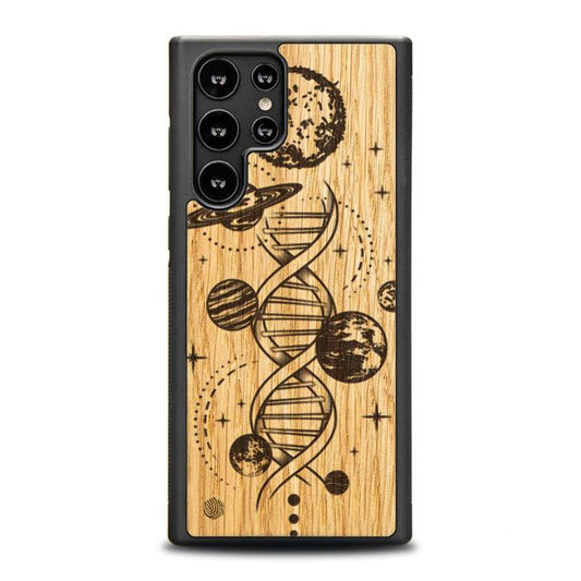 Samsung Galaxy S22 Ultra Handyhülle aus Holz – Space DNA (Eiche)