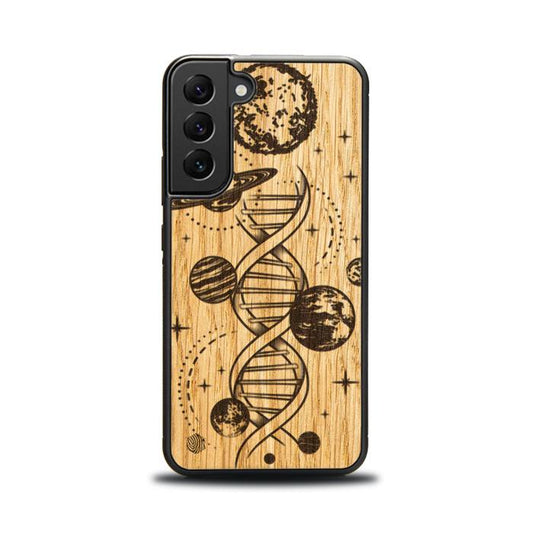 Samsung Galaxy S22 Handyhülle aus Holz – Space DNA (Eiche)