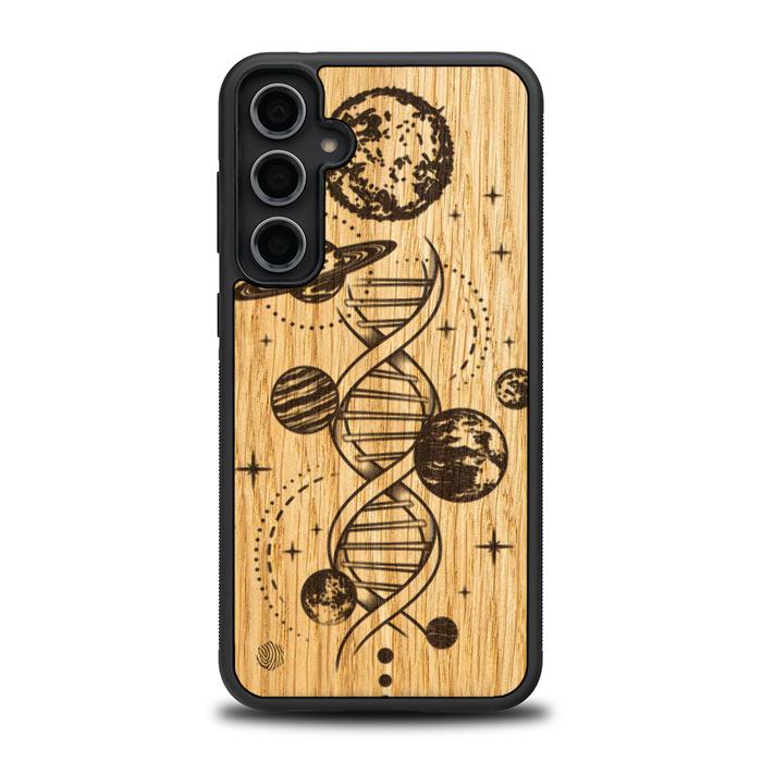 Samsung Galaxy S23 FE Handyhülle aus Holz – Space DNA (Eiche)