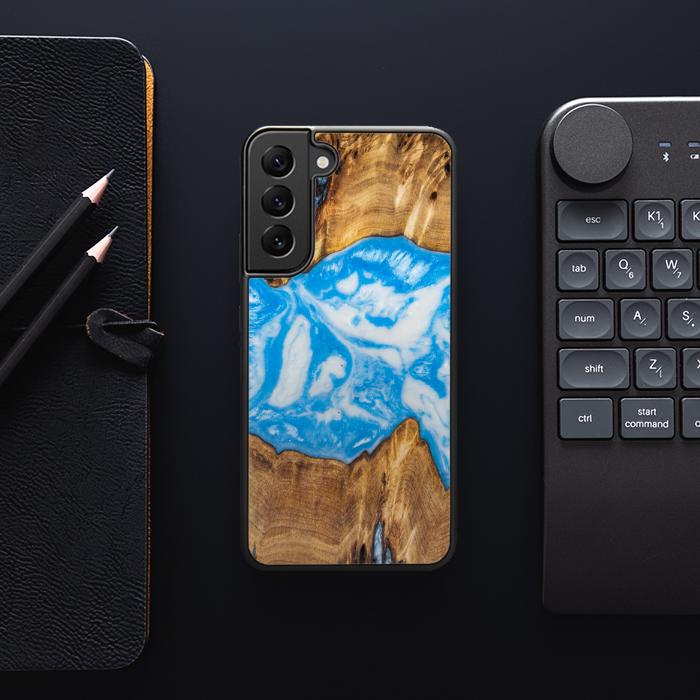Samsung Galaxy S23 Plus Handyhülle aus Harz und Holz - SYNERGY#A29