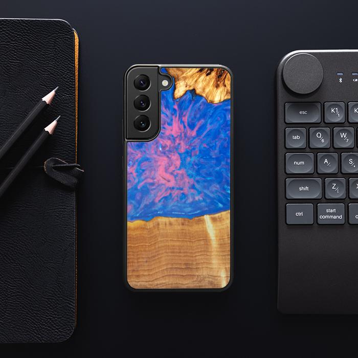 Etui na telefon Samsung Galaxy S23 Plus wykonane z żywicy i drewna - SYNERGY#B29