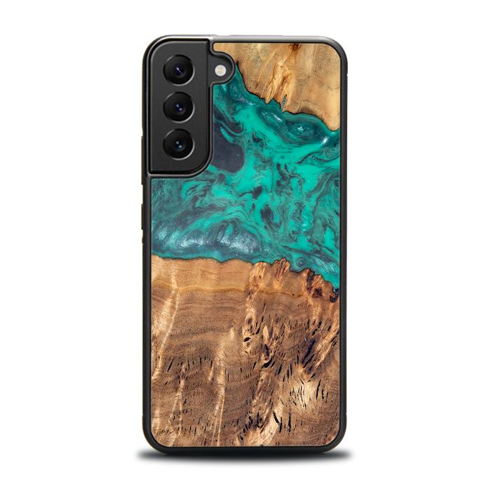 Samsung Galaxy S23 Plus Handyhülle aus Harz und Holz - Synergy#D111