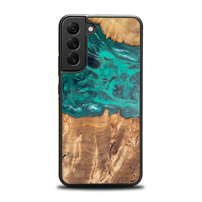 Samsung Galaxy S23 Plus Handyhülle aus Harz und Holz - Synergy#D112