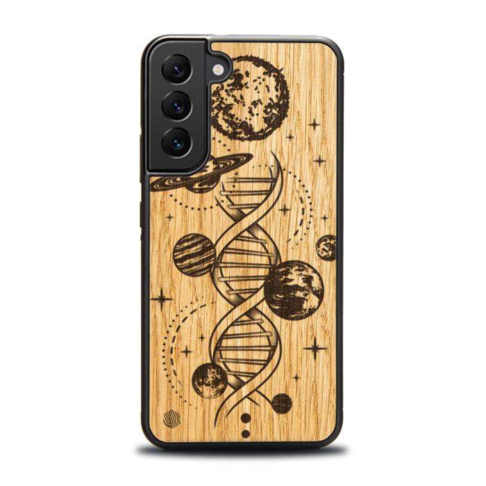 Samsung Galaxy S23 Plus Handyhülle aus Holz – Space DNA (Eiche)
