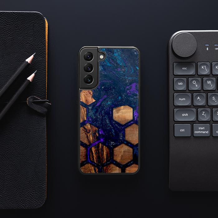 Samsung Galaxy S23 Resin & Wood Phone Case - Synergy#D106