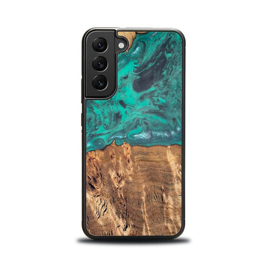 Samsung Galaxy S23 Handyhülle aus Harz und Holz - Synergy#D108