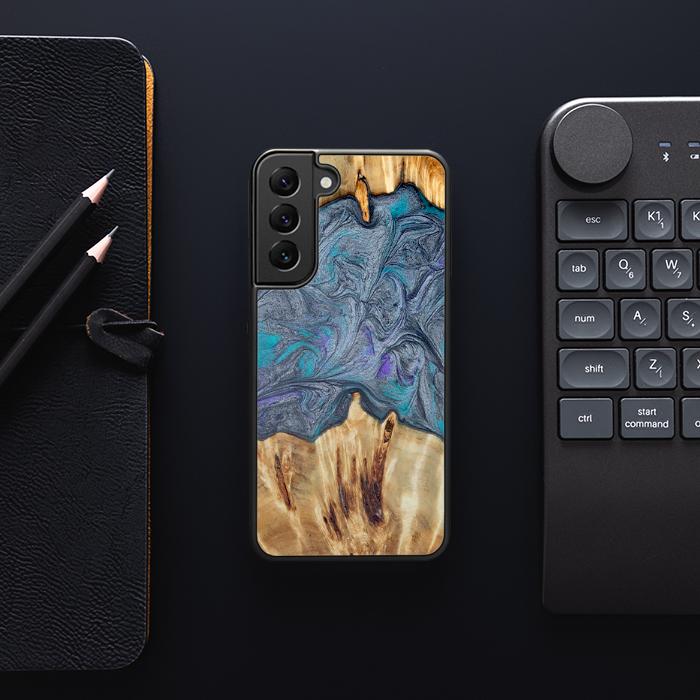 Samsung Galaxy S23 Handyhülle aus Harz und Holz - Synergy#D135