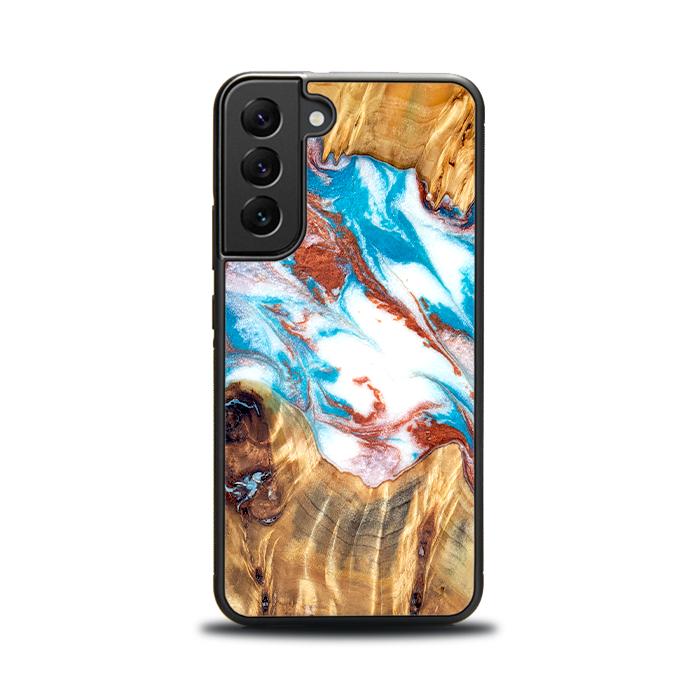 Samsung Galaxy S23 Handyhülle aus Harz und Holz - Synergy#D137
