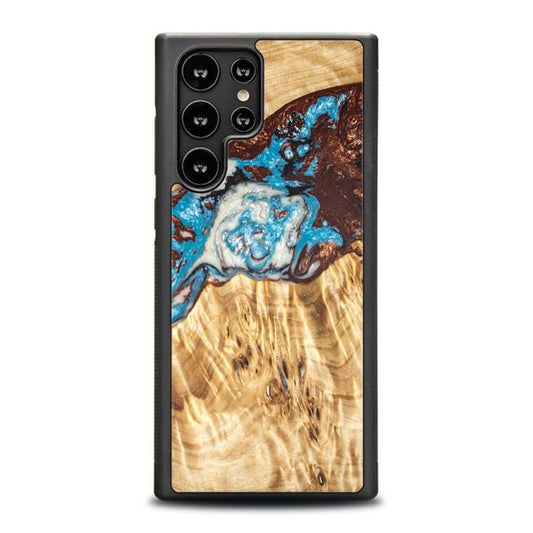 Samsung Galaxy S23 Ultra Handyhülle aus Harz und Holz - SYNERGY#B12