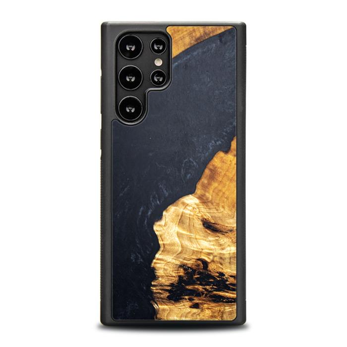 Etui na telefon Samsung Galaxy S23 Ultra wykonane z żywicy i drewna - Synergy#B18