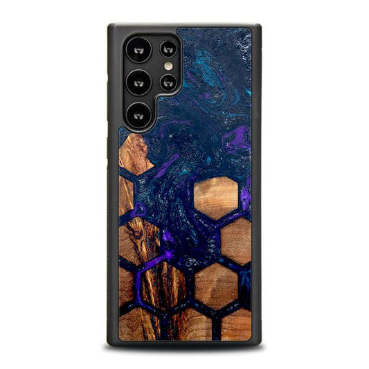 Samsung Galaxy S23 Ultra Handyhülle aus Harz und Holz - Synergy#D106