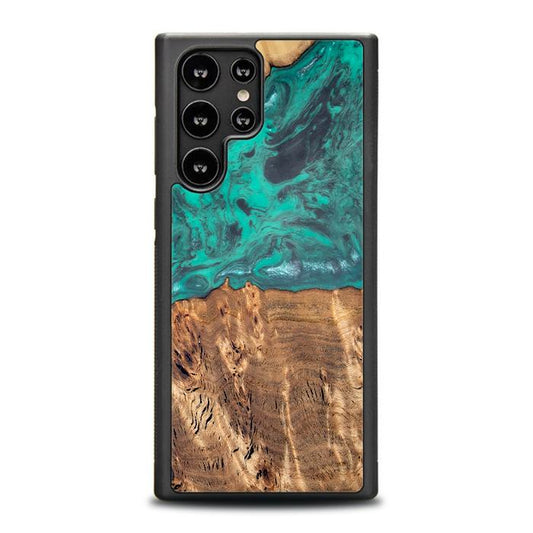 Samsung Galaxy S23 Ultra Handyhülle aus Harz und Holz - Synergy#D108