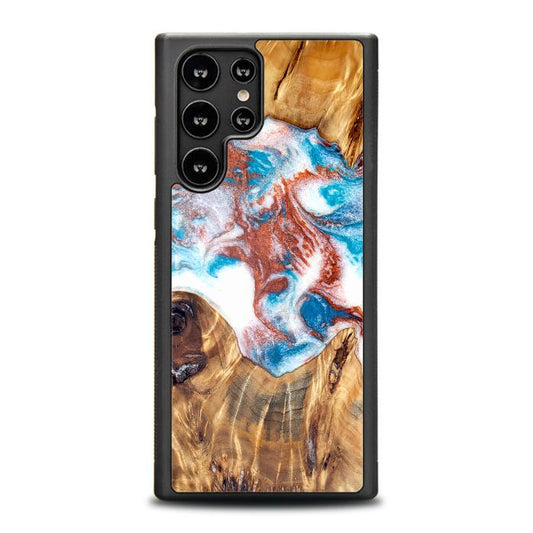 Etui na telefon Samsung Galaxy S23 Ultra wykonane z żywicy i drewna - Synergy#D125