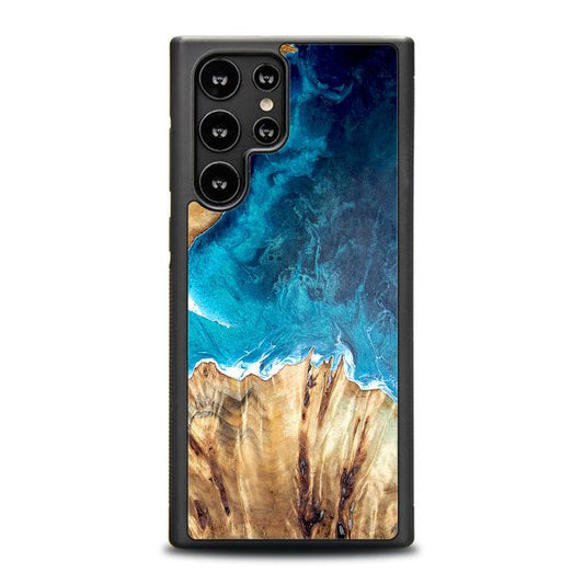 Etui na telefon Samsung Galaxy S23 Ultra wykonane z żywicy i drewna - Synergy#D126