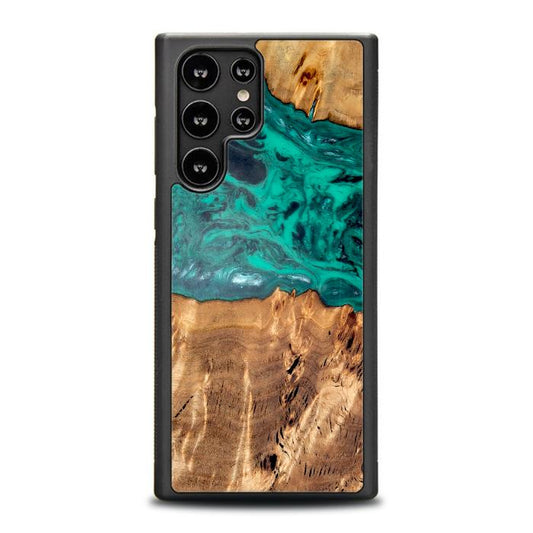Samsung Galaxy S23 Ultra Handyhülle aus Harz und Holz - Synergy#D133
