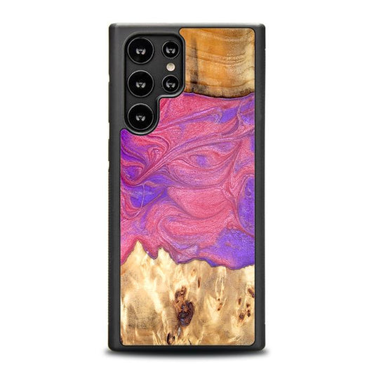 Samsung Galaxy S23 Ultra Handyhülle aus Harz und Holz - Synergy#D136
