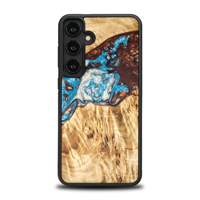 Samsung Galaxy S24 Plus Handyhülle aus Harz und Holz - Synergy#B12