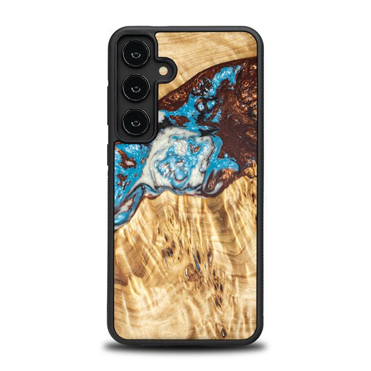Samsung Galaxy S24 Plus Handyhülle aus Harz und Holz - Synergy#B12
