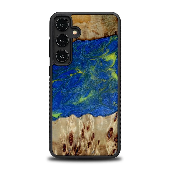 Samsung Galaxy S24 Plus Handyhülle aus Harz und Holz - Synergy#D102