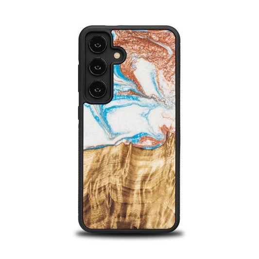 Samsung Galaxy S24 Handyhülle aus Kunstharz und Holz - Synergy#47