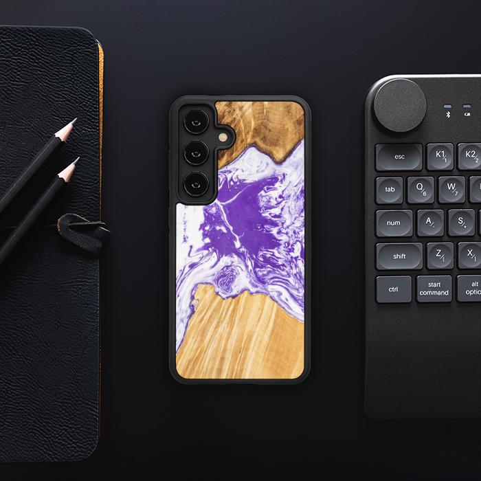 Samsung Galaxy S24 Resin & Wood Phone Case - Synergy#A80