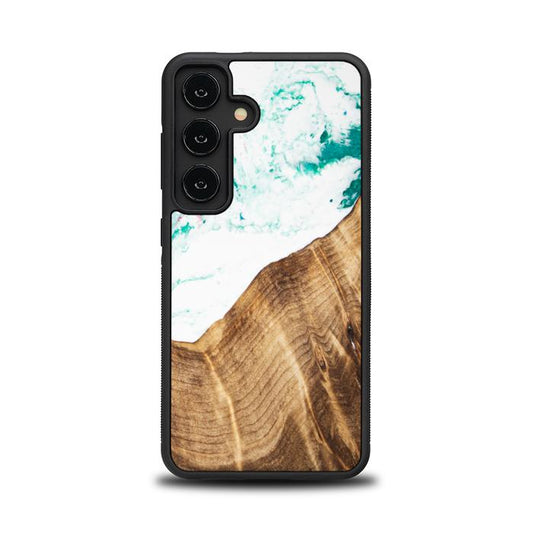 Samsung Galaxy S24 Handyhülle aus Harz und Holz - Synergy#C14