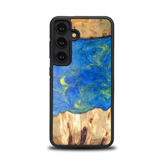 Samsung Galaxy S24 Handyhülle aus Kunstharz und Holz - Synergy#D131