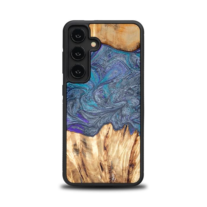 Samsung Galaxy S24 Handyhülle aus Harz und Holz - Synergy#D132