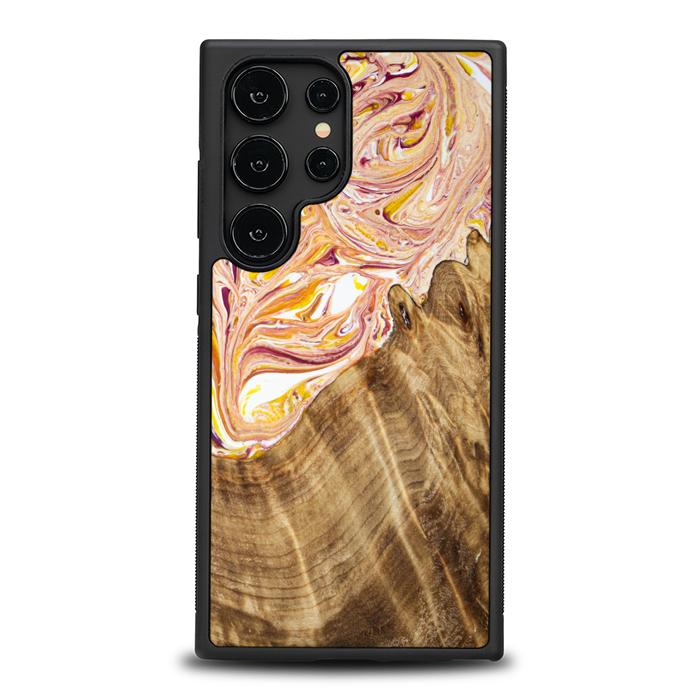 Samsung Galaxy Etui na telefon S24 Ultra z żywicy i drewna — Synergy#C48