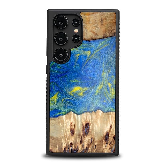 Samsung Galaxy Etui na telefon S24 Ultra z żywicy i drewna — Synergy#D128