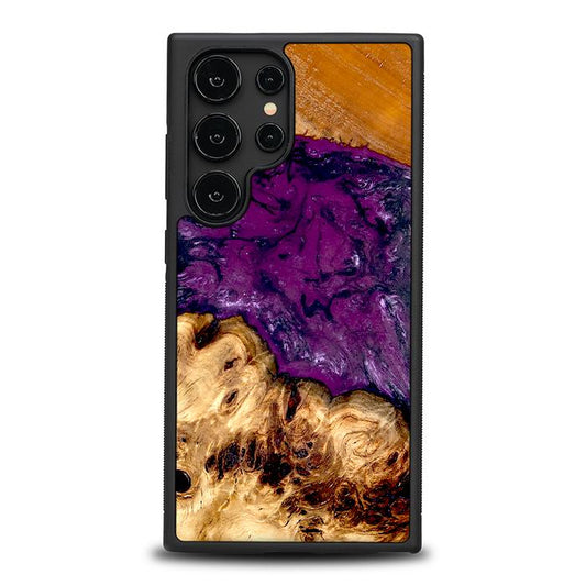 Samsung Galaxy S24 Ultra Handyhülle aus Harz und Holz - Synergy#D130
