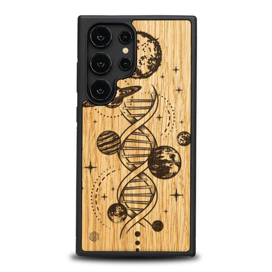 Samsung Galaxy S24 Ultra Handyhülle aus Holz – Space DNA (Eiche)