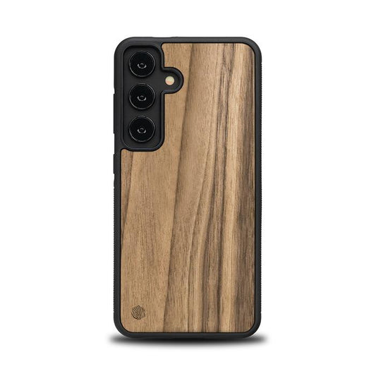 Samsung Galaxy S24 Handyhülle aus Holz - Nussbaum