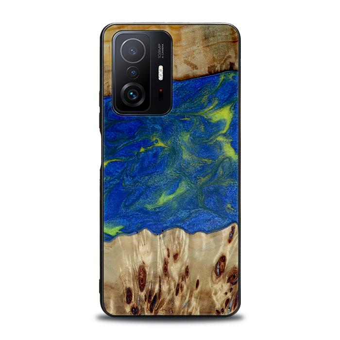 Xiaomi 11T / 11T Pro Handyhülle aus Harz und Holz - Synergy#D102
