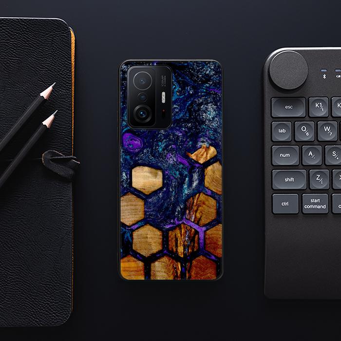 Xiaomi 11T / 11T Pro Handyhülle aus Harz und Holz - Synergy#D105