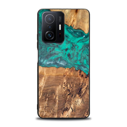 Xiaomi 11T / 11T Pro Handyhülle aus Harz und Holz - Synergy#D111