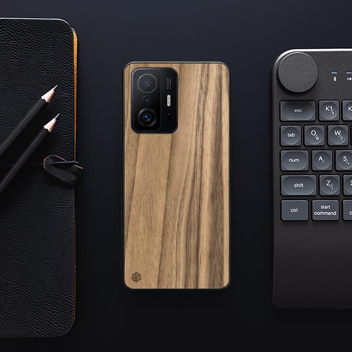 Xiaomi 11T / 11T Pro Handyhülle aus Holz - Walnuss