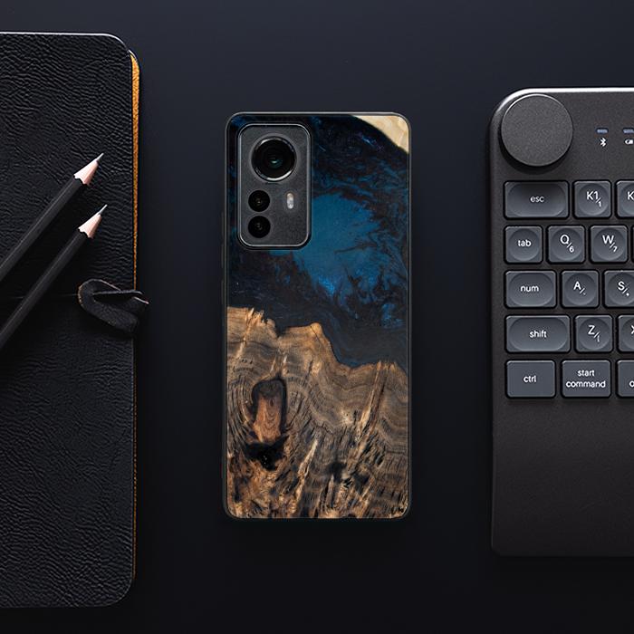 Xiaomi 12 Pro Etui na telefon z żywicy i drewna - SYNERGY#A112