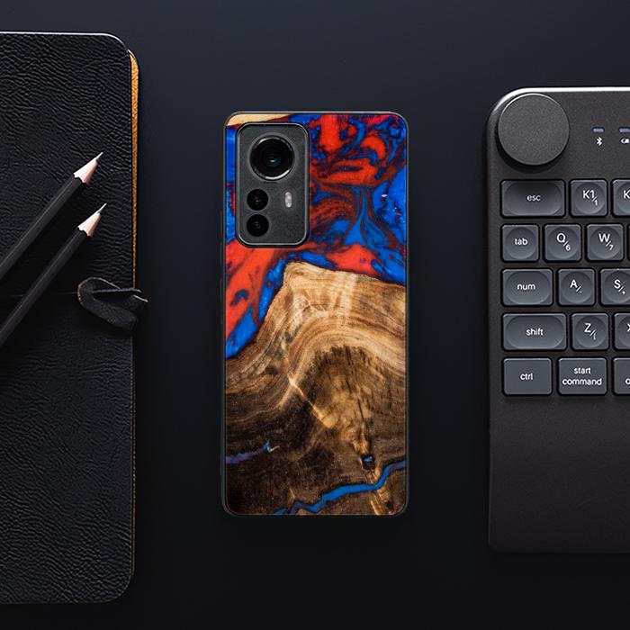 Xiaomi 12 Pro Etui na telefon z żywicy i drewna - SYNERGY#A82