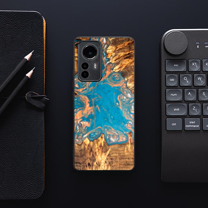 Xiaomi 12 Pro Etui na telefon z żywicy i drewna - SYNERGY#B22