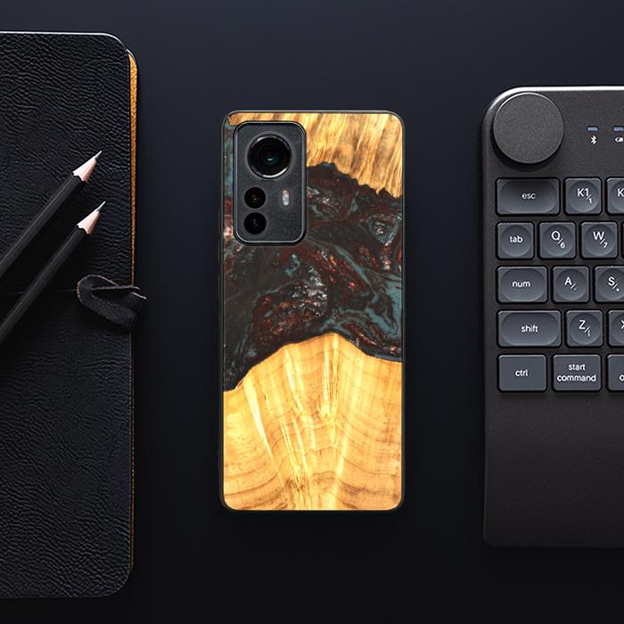 Xiaomi 12 Pro Etui na telefon z żywicy i drewna - SYNERGY#B42