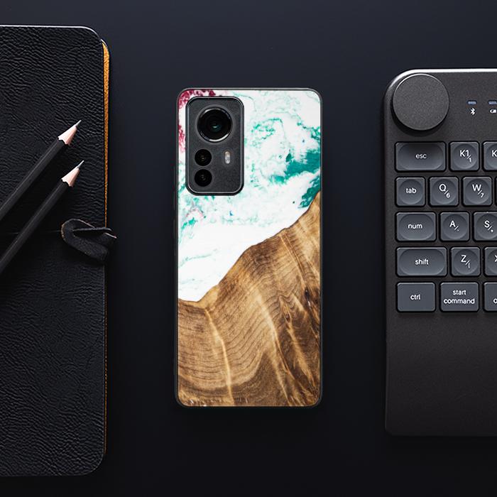 Xiaomi 12 Pro Etui na telefon z żywicy i drewna - SYNERGY#C14