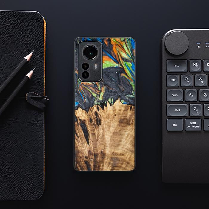 Xiaomi 12 Pro Etui na telefon z żywicy i drewna - SYNERGY#C22