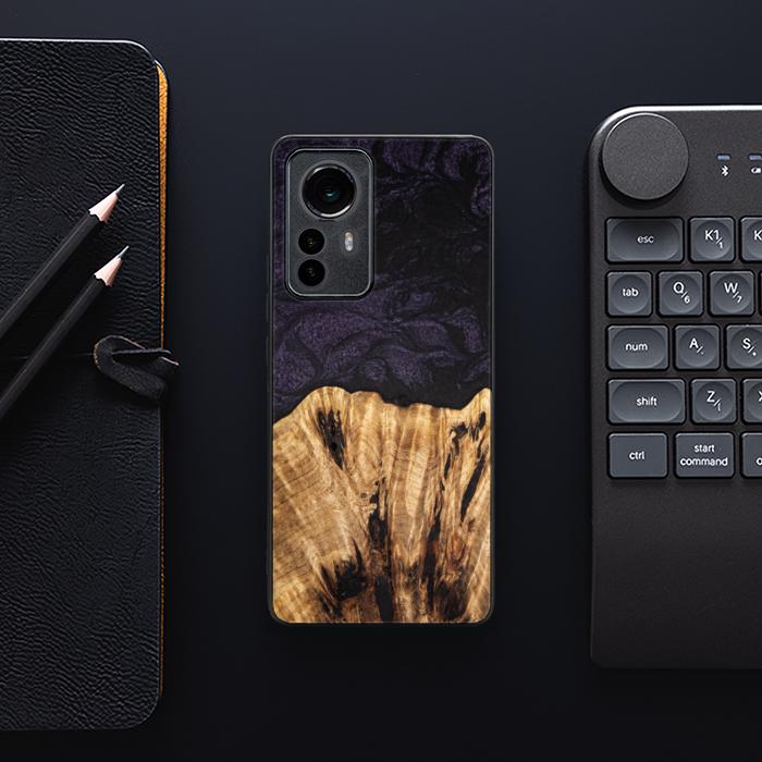 Xiaomi 12 Pro Handyhülle aus Kunstharz und Holz - SYNERGY#C31