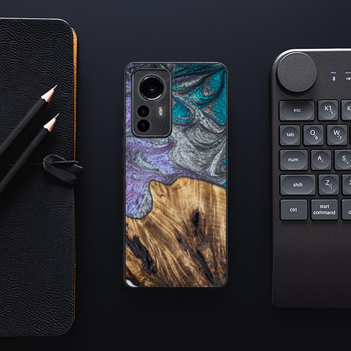 Xiaomi 12 Pro Etui na telefon z żywicy i drewna - SYNERGY#C47