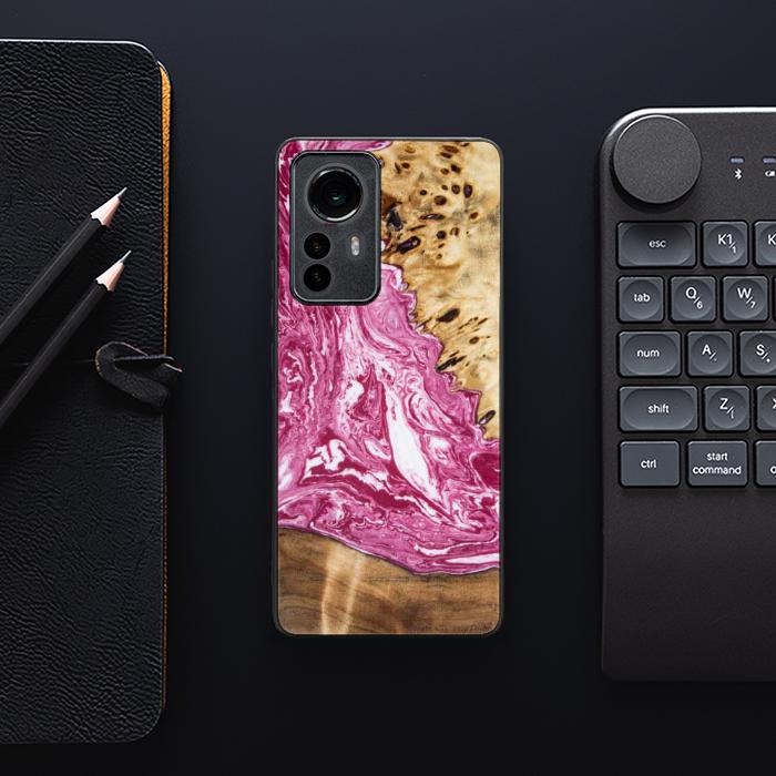 Xiaomi 12 Pro Etui na telefon z żywicy i drewna - Synergy#129